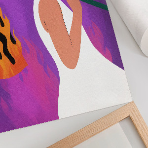 Plakat premium Palenie ubrania