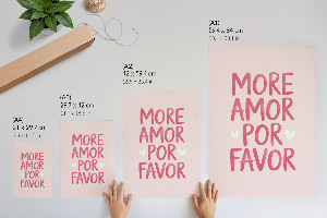 Plakat premium Miłość tekst