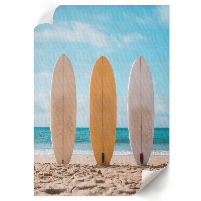 Wydruk na płótnie Surfing plaża
