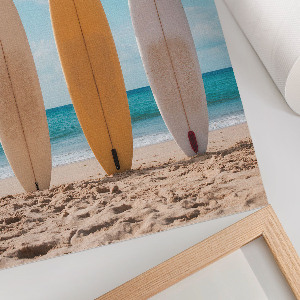 Wydruk na płótnie Surfing plaża