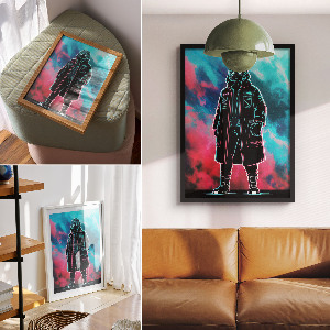 Dekoracyjny plakat ścienny Postać z kreskówki