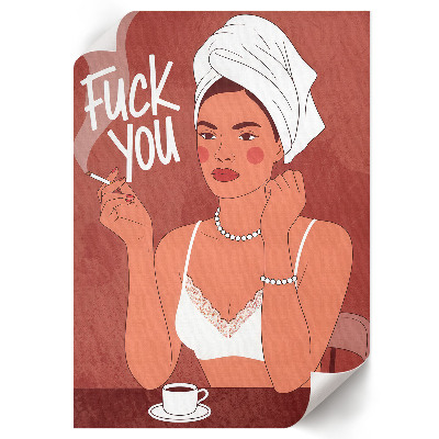 Grafika na ścianę Pewna siebie