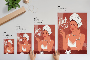 Grafika na ścianę Pewna siebie