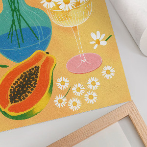 Wydruk na płótnie Kwiaty i owoce