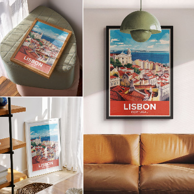 Grafika na ścianę Lisbona Portugalia