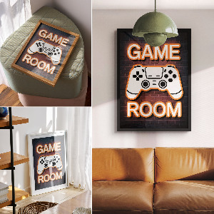 Dekoracyjny plakat ścienny Neonowy kontroler