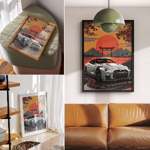 Wydruk na płótnie Samochód Japonia