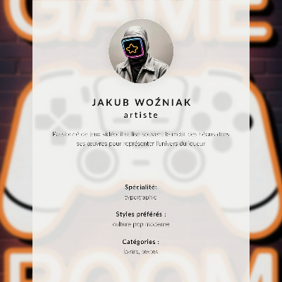 Wydruk na płótnie Gamingowy plakat