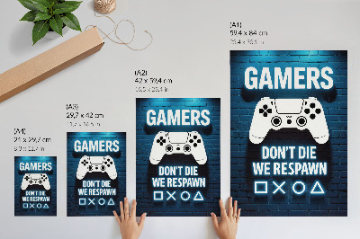 Wydruk na płótnie Gamingowy plakat