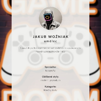 Wydruk na płótnie Gamingowy plakat