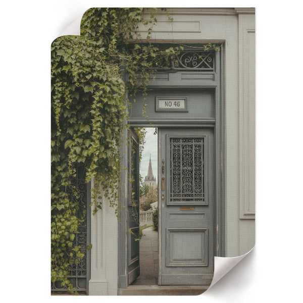 Plakat premium Zielone drzwi