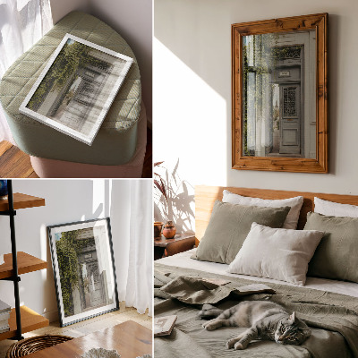 Plakat premium Zielone drzwi