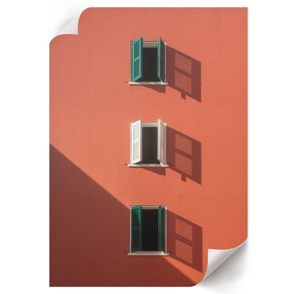 Dekoracyjny plakat ścienny Pomarańczowa fasada