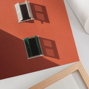 Dekoracyjny plakat ścienny Pomarańczowa fasada