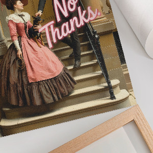 Grafika na ścianę Morning! No thanks