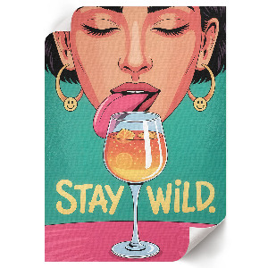 Grafika na ścianę Stay Wild
