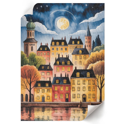Grafika na ścianę Nocne miasto