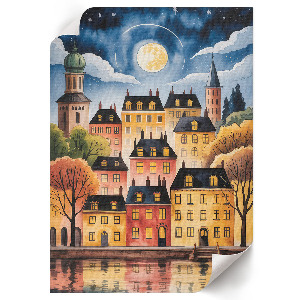 Grafika na ścianę Nocne miasto