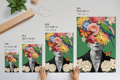 Grafika na ścianę Kwiatowa wizja