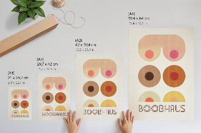 Plakat premium Boobhaus grafika