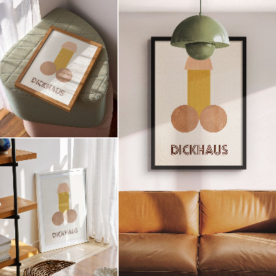Dekoracyjny plakat ścienny Dickhaus grafika