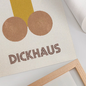 Dekoracyjny plakat ścienny Dickhaus grafika