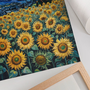 Grafika na ścianę Gwiazdy i słoneczniki