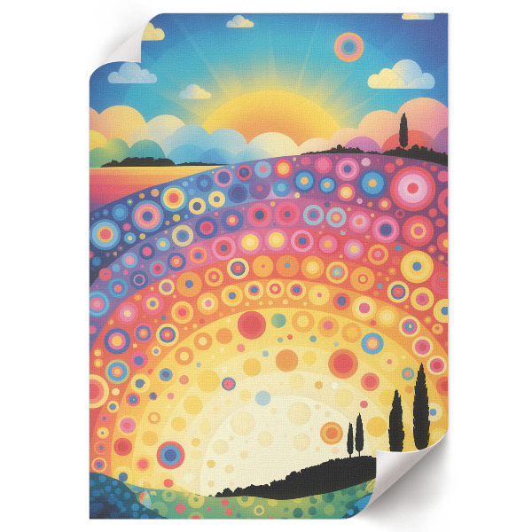 Wydruk na płótnie Tęczowe wzory