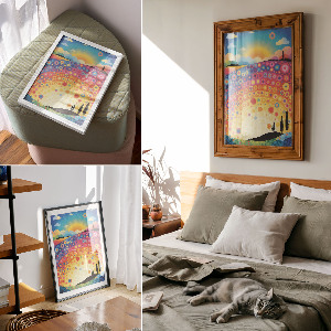 Wydruk na płótnie Tęczowe wzory