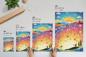 Wydruk na płótnie Tęczowe wzory