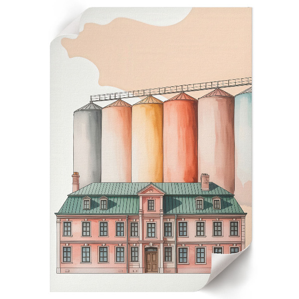 Dekoracyjny plakat ścienny Architektura industrialna