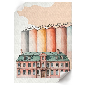 Dekoracyjny plakat ścienny Architektura industrialna