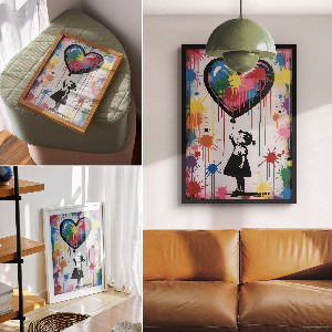 Grafika na ścianę Kolorowy wybuch