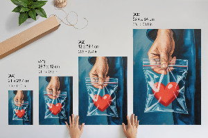 Wydruk na płótnie Serce w torebce