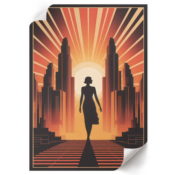 Grafika na ścianę Miejski sen