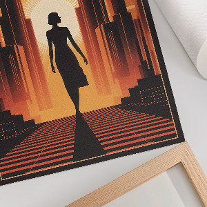 Grafika na ścianę Miejski sen