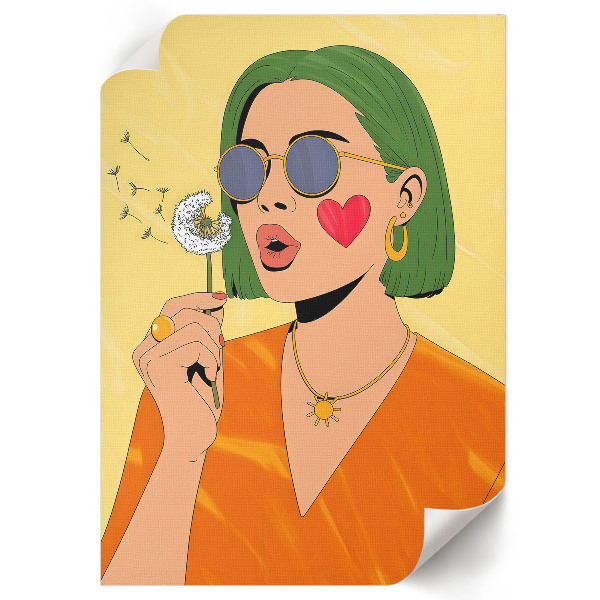 Plakat premium Kolorowy portret