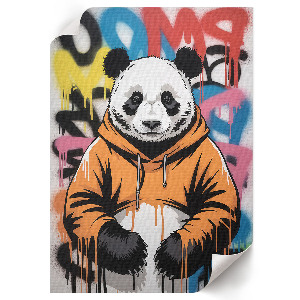 Wydruk na płótnie Panda graffiti
