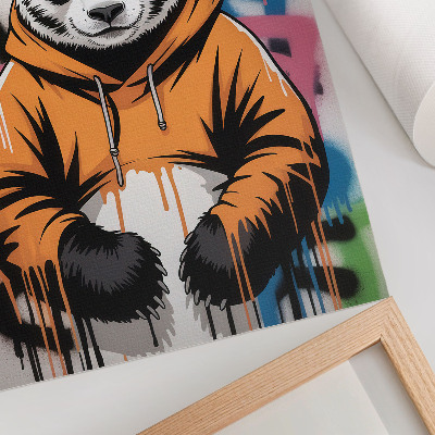 Wydruk na płótnie Panda graffiti