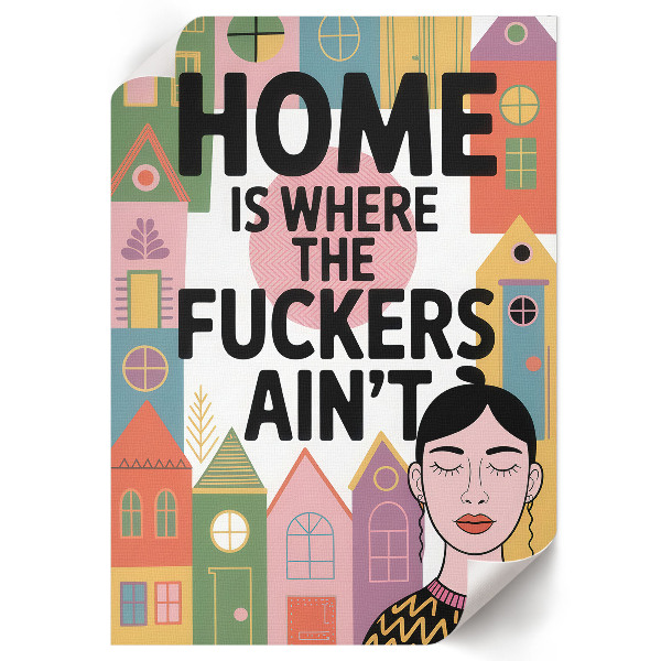 Plakat premium Kolorowe domki