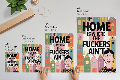Plakat premium Kolorowe domki