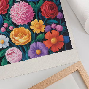 Dekoracyjny plakat ścienny Kwiaty tęczy