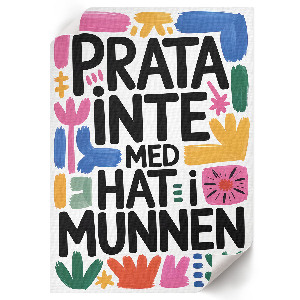 Grafika na ścianę Tekst i kolory