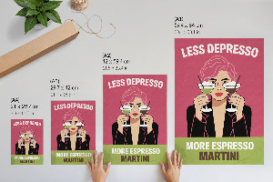 Grafika na ścianę Koktajlowy pop-art