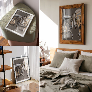 Wydruk na płótnie Dwa konie