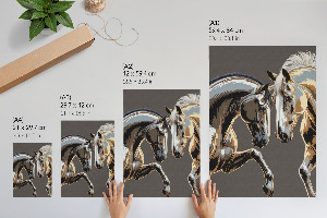 Wydruk na płótnie Dwa konie