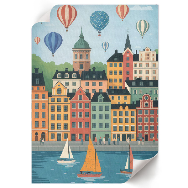 Plakat premium Miejska scena