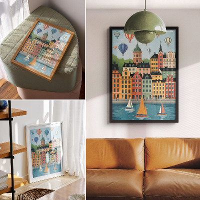 Plakat premium Miejska scena