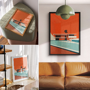 Dekoracyjny plakat ścienny Nowoczesna architektura