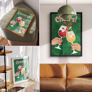 Plakat premium Toast życia